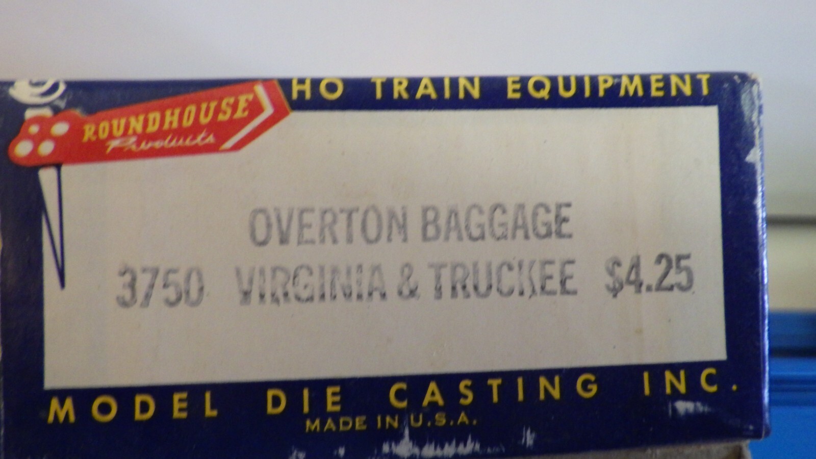 HO Scale Baggage Car Virginia & Truckee Railroad Finished Interior Details #3750