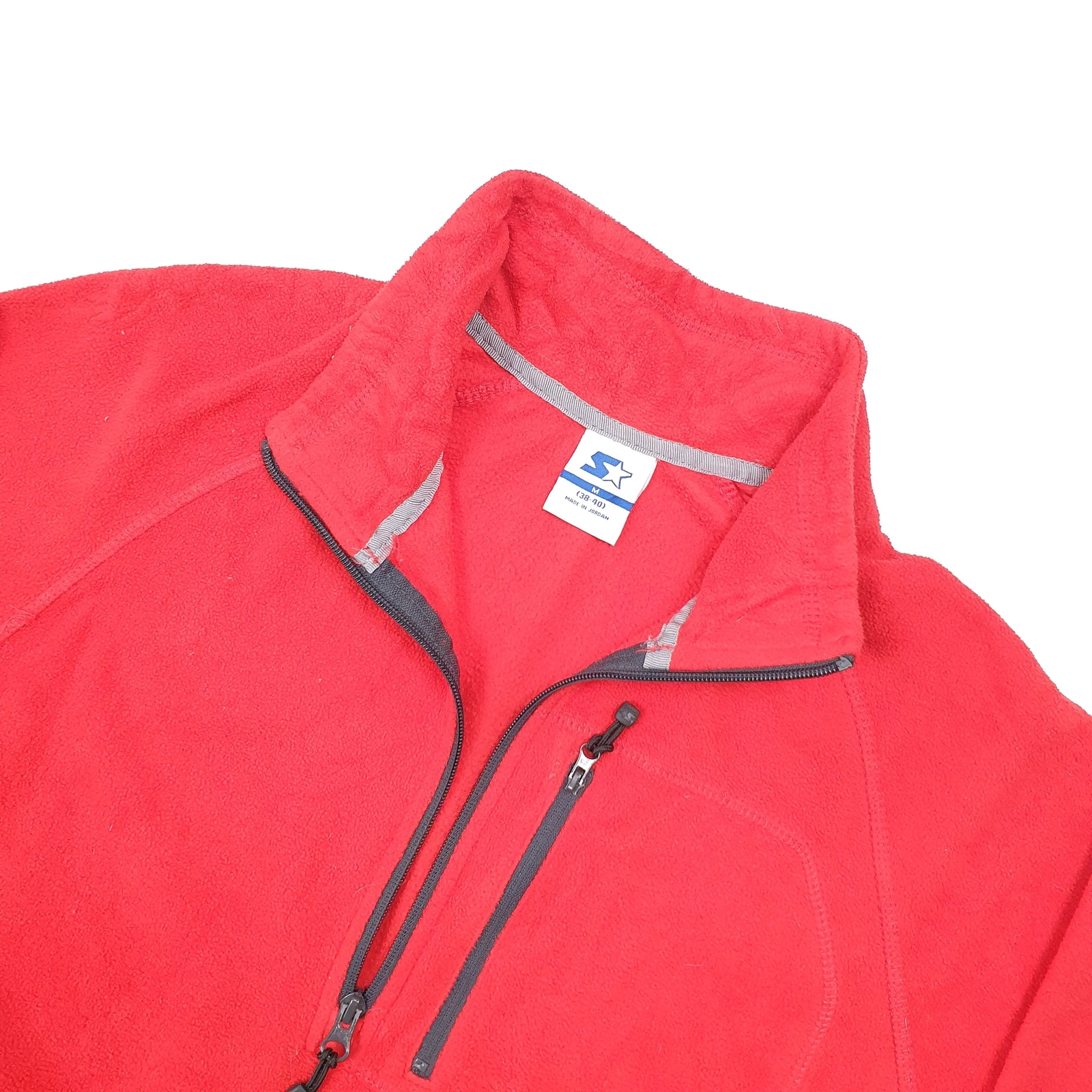 Mens STARTER Polyester 1/4 Quarter Zip Fleece Jumper L image 2