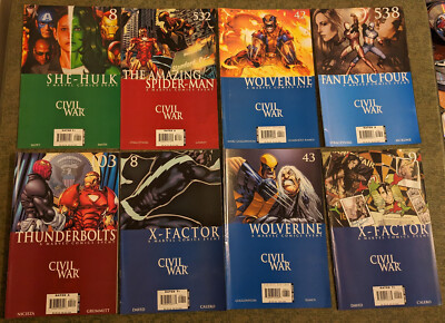Big lot of Marvel Civil War comics and tie-ins : Road to, Front