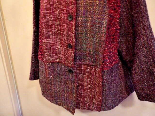 White Stag Jacket 22W 24W Texture Patchwork Multi… - image 3