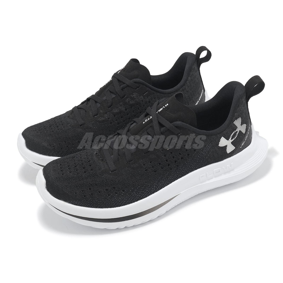 Under Armour Velociti 4 SE UA Black White Women Road Running Shoes 