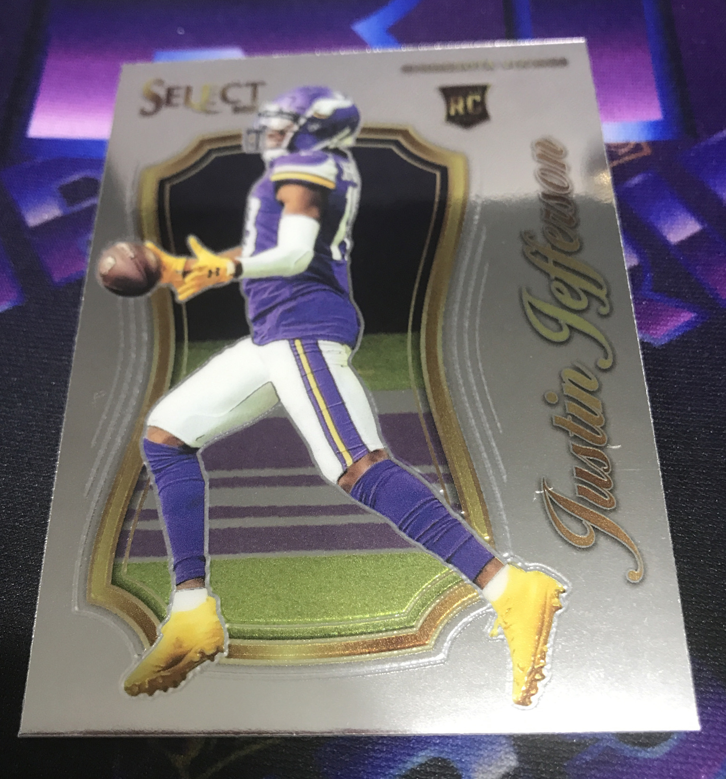 2020 Panini Select Football Justin Jefferson Select Certified RC #SCR-9 MISS CUT