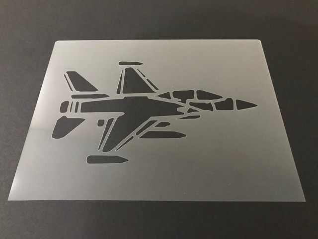 Airplane #2 Stencil 10mm or 7mm Thick, Jet, Air Force, Army, Navy ...