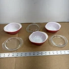 NICE! Vintage Pyrex Pink Flamingo Casserole Dish Lot Of 3 8oz #080 Lot1
