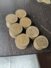 68 x  Queen Elizabeth II British Half Penny pre-decimal 1/2d coins 