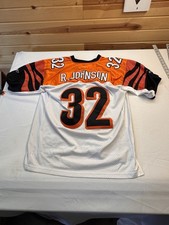 Vintage Rudy Johnson Cincinnati Bengals Jersey Reebok NFL Men’s Size L 50