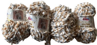 Lot of 4 Himalaya Dolphin Baby Colors Yarn  Color 80416