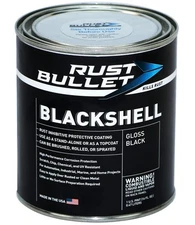 Rust Bullet BlackShell - Black Rust Protection Rust Paint Rust Inhibitor 1-Pint