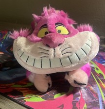 Disney Store Authentic Cheshire Cat Plush Alice In Wonderland 18  Stuffed Animal