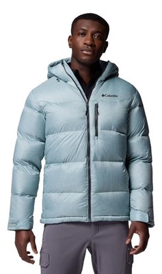 Columbia Men's Cloudview Down Hooded Jacket (Crushed Blue) WM3592-461 NWT $300