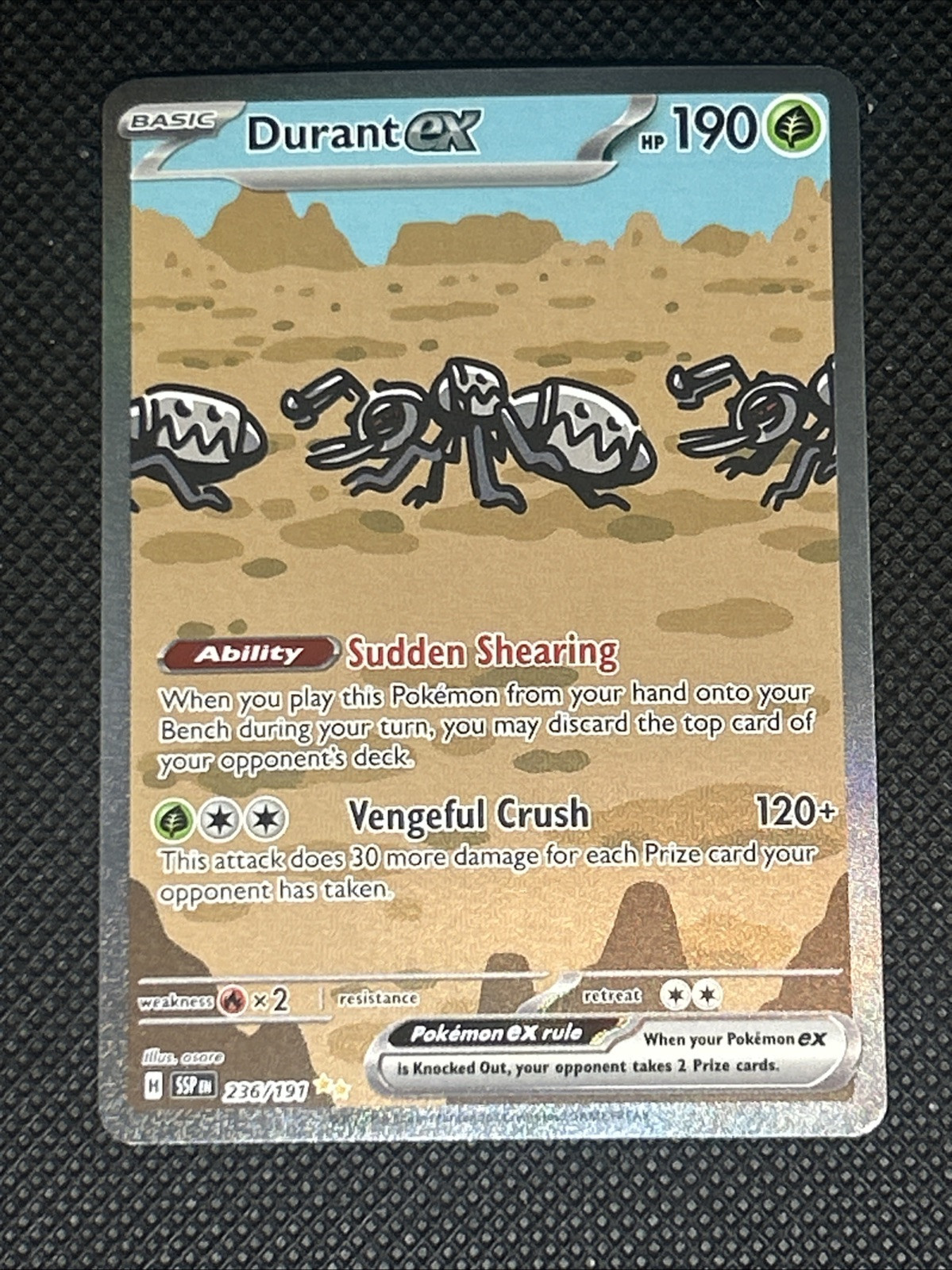 Southern s ポケモンカード旧裏　6パックフルコンプセット Durant ex 236/191 Pokemon Sv08: Surging Sparks Holo | eBay