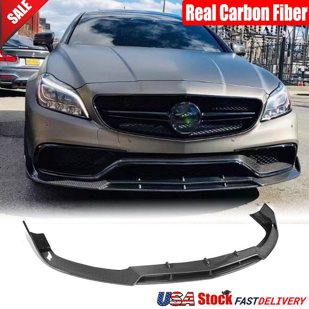 For Mercedes Benz W218 CLS63 S 2015-18 Real Carbon Front Bumper