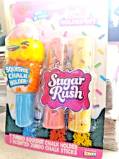 Sugar Rush Kids' Scented Sidewalk Oversized Chalk with Holder new nip toy