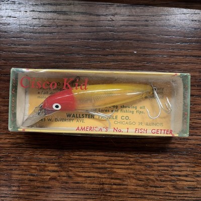 Vintage Cisco Kid Fishing Lure With Box #214 Wallsten Tackle Co 4