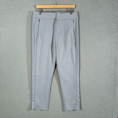 Coolibar Valorus Golf Pants Women 12 Gray Ankle Performance UPF 50+ Lightweight