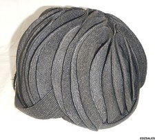 Vintage Black 20's 30's Flapper Style Women's Hat