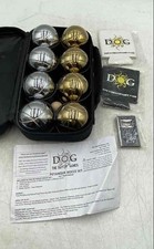 The Day Of Games 8 Gold And Silver Metal Balls Petanque Bocce Set