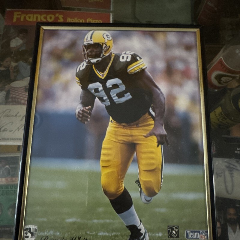 Vintage 1990s Reggie White Green Bay Packers Framed Color 8x10 TEAM NFL￼ PLAYERS
