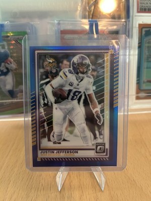 2025 Panini Donruss Optic - Justin Jefferson #164 Blue Prizm /249