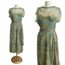 1960s Terry Allen Dress / 1960s Party Dress / 1960s Cocktail Dress / Size Large
