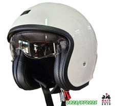 Casco Moto Jet  CUSTOM TIPO BANDIT ORIGINE SPIRIT SOLID Bianco Lucido 22.06