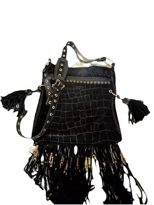 Emilio Pucci limited edition bag from F/W 2010 Collection,very rare, black suede