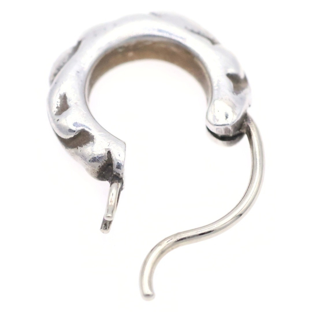 ［超希少］Chrome Hearts \"HOOP SCROOL\" pierce CHROME HEARTS TNY HOOP SCRL Tiny Scroll Silver Earrings Used