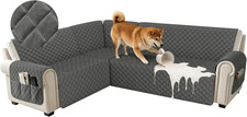 U Shaped Sectional Couch Covers Waterproof Velvet L Shaped Corner Sofa Protector