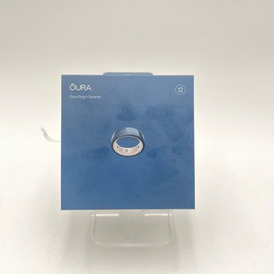 Oura Ring 4 Ceramic Smart Ring 2024 Size 12 Blue - New In Box - sealed