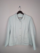 Talbots Women&#39;s Pastel Blue Wool Blend Coat 18W Cozy Chic Preppy Office Workwear