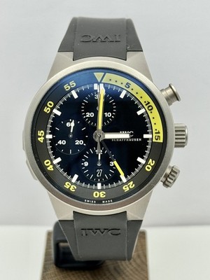 IWC Aquatimer Chronograph IW372304 Tianium Mm 44 schwarzes Zifferblatt Armband komplett 2006