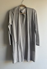 Pure Jill Long Open Cardigan Linen Rayon J JILL