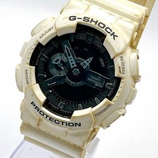 CASIO G-SHOCK GA-110GW Ana-Digi Men's Watch Working White Used
