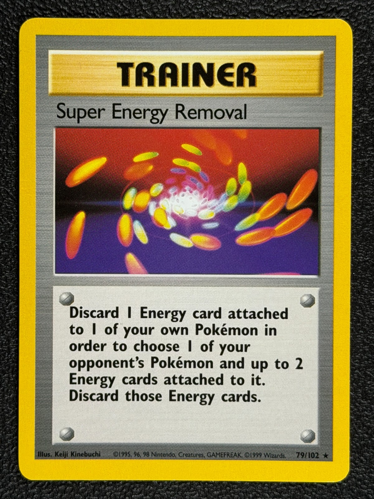 SUPER ENERGY REMOVAL 79/102 Base Set Series RARE Trainer POKEMON CARD 1999 - NM