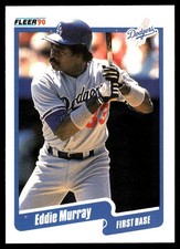 Eddie Murray 1990 Fleer #404 Dodgers MLB READ FREE SHIPPING AutographDen