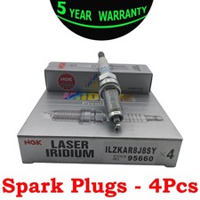 SET 4PCS New Brands Spark Plugs 95660 Set for Volvo S60 2015-2024