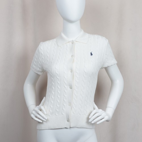 Polo Ralph Lauren Cable Cotton Short Sleeve Polo Cardigan - Bild 3 von 21