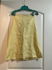 Reformation Stella linen dress butter yellow size 4 mini dress strapless