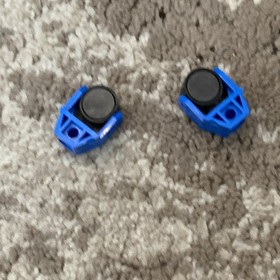 2x LEGO Blue Magnet Holder 2x3 Clip & Pin Hole w/Magnet 6982 6854 6958 73092
