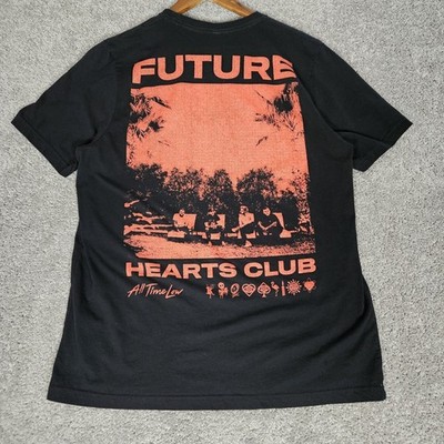 All Time Low T-Shirt Adult XL Black Tee Future Hearts Club Alternative Rock