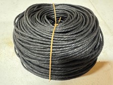 BLACK Danish Cord 3 ply Authentic from Denmark, 1/8" or 3mm wide, Unlaced