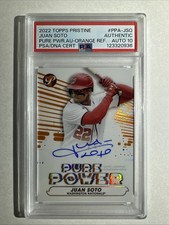 2022 Topps Pristine - Pure Power Autographs Juan Soto #PPA-JSO Orange /25 PSA 10
