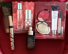 Estee Lauder Makeup Skin Care Lot Brand New - Free Shipping Red Makeup Case