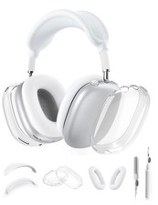 5 in 1 for AirPod Max Case, HYZYey Clear TPU Protective Ear Pad CoversEar Cu