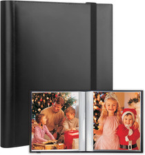 Photo Album 8.5x11 Holds 68 Photos Art Portfolio Binder for 8.5 x 11 Pictures