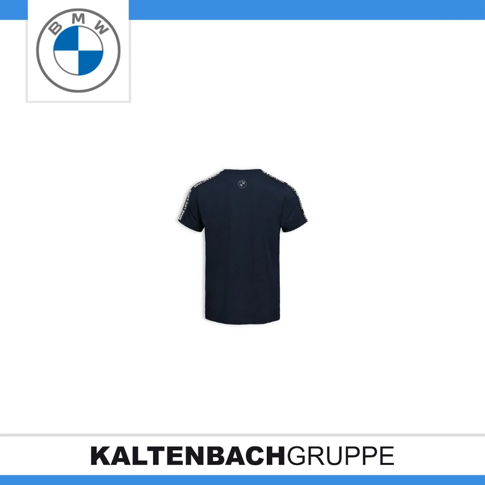Camiseta masculina azul noite original BMW Motorcycle Make Life A Ride - Imagem 2 de 3