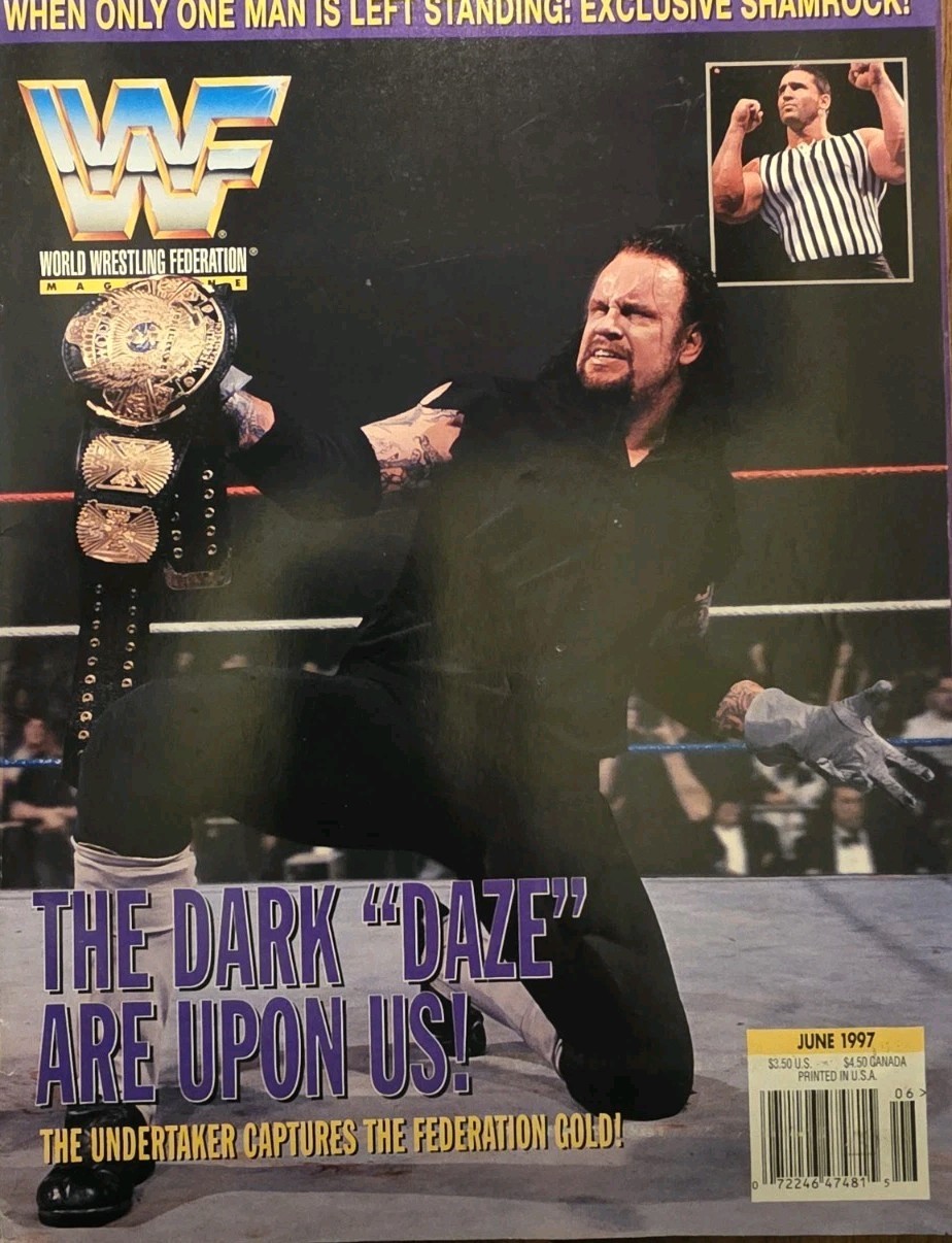 WWF Magazine June 1997      The Undertaker     *Has Poster*