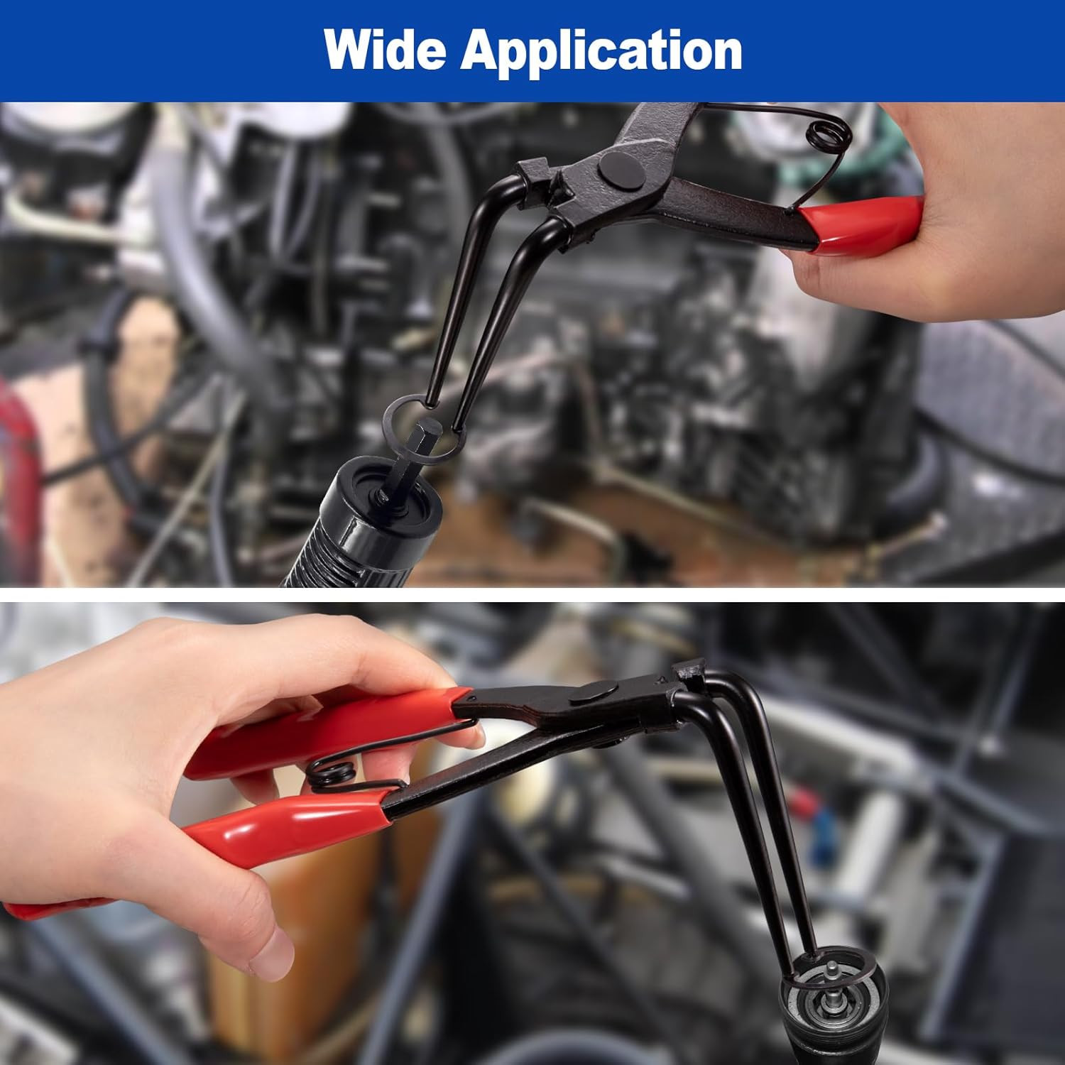 Snap Ring Pliers Heavy Duty, Internal Retaining Ring C Clip Circlip Pliers 90 De