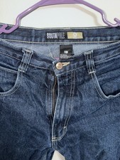 Southpole Boys Denim Jeans Size 18 Blue Medium Wash Button Zip Pockets