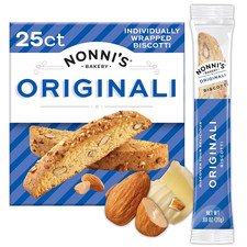 Nonni'S Originali Classic Almond Biscotti Cookies Individually Wrapped Italian